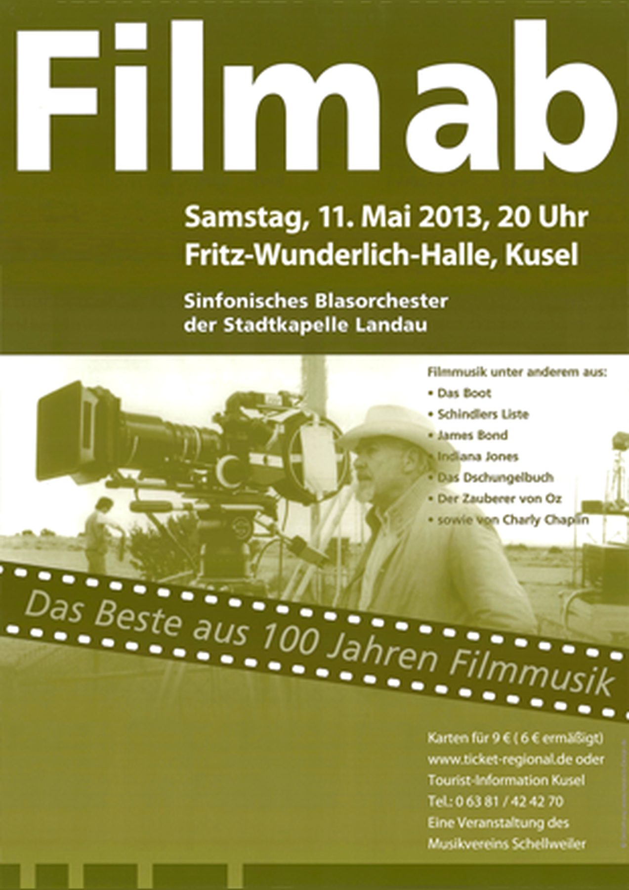 Konzertplakat: Film ab!, 11.05.2013