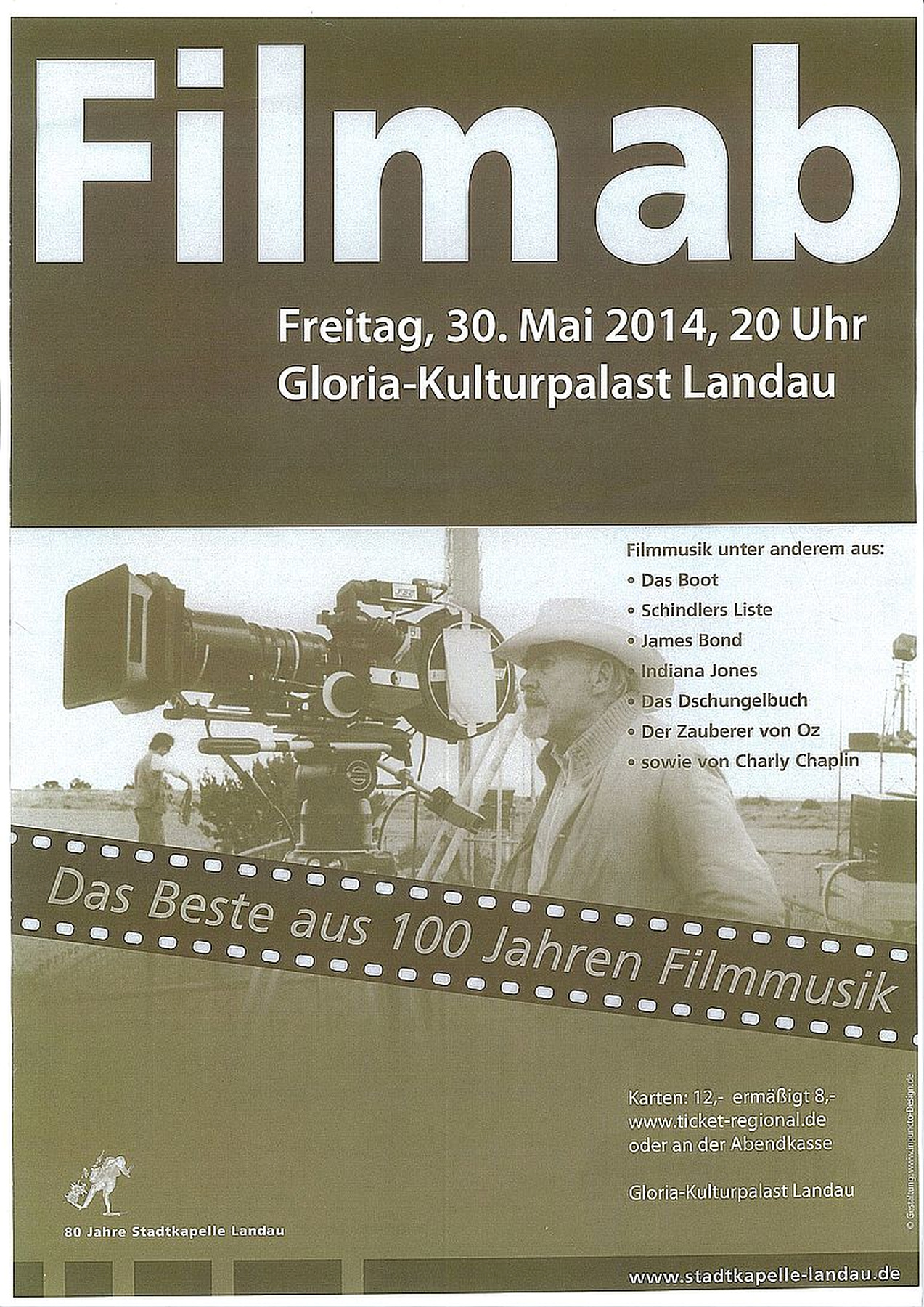 Konzertplakat: Film ab!, 30.05.2014
