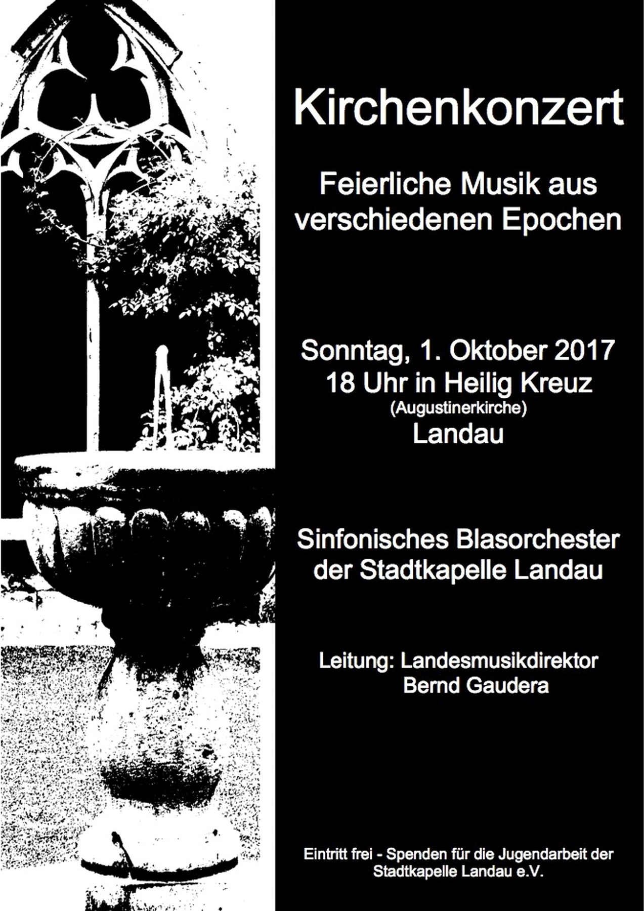 Konzertplakat: Kirchenkonzert, 01.10.2017