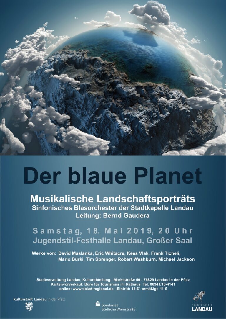 Konzertplakat: Der blaue Planet, 18.05.2019