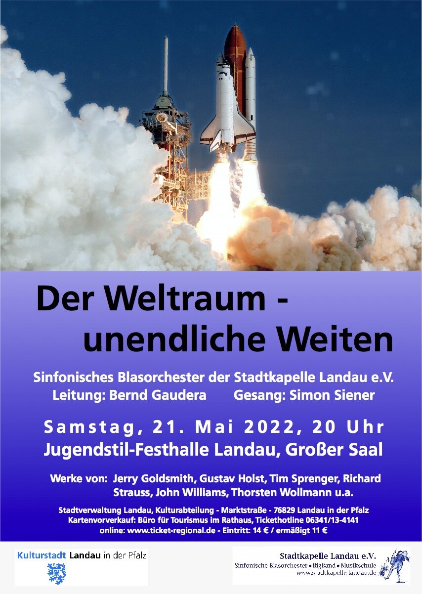 Konzertplakat: Der Weltraum – unendliche Weiten, 21.05.2022