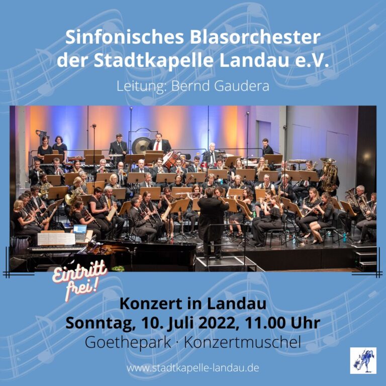 Konzertplakat: Konzert im Goethepark, 10.07.2022