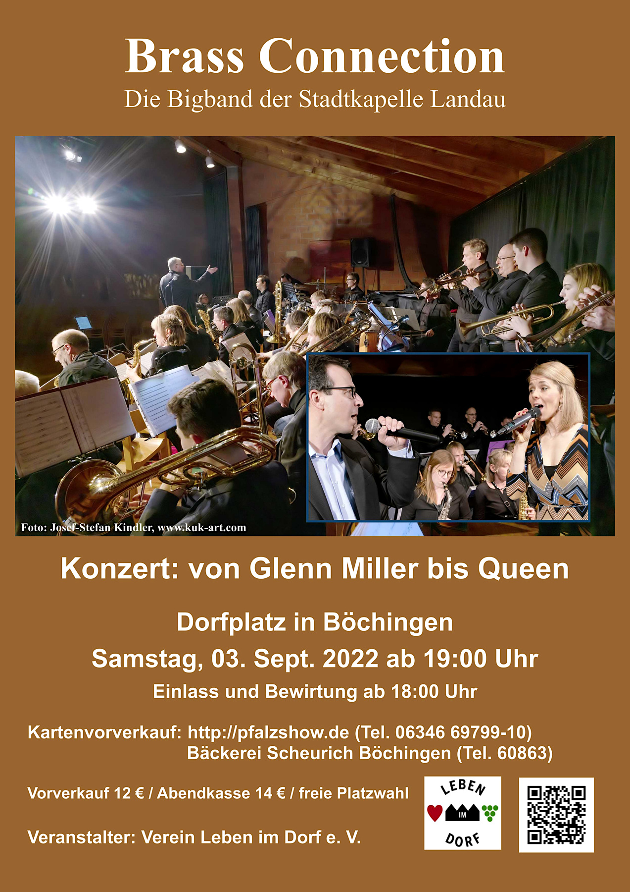 Konzertplakat: Brass Connection in Böchingen, 03.09.2022