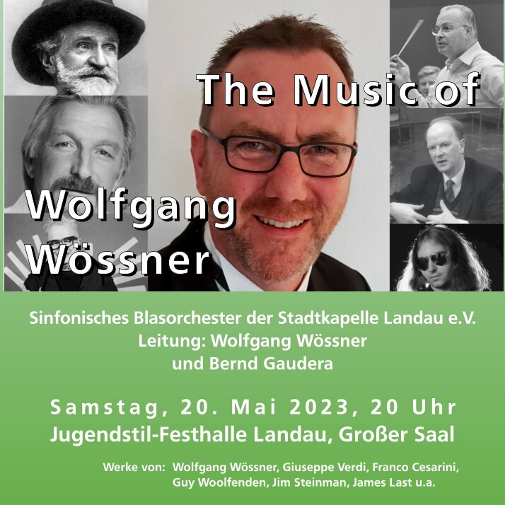 Konzertplakat: The Music of Wolfgang Wössner, 20.05.2023
