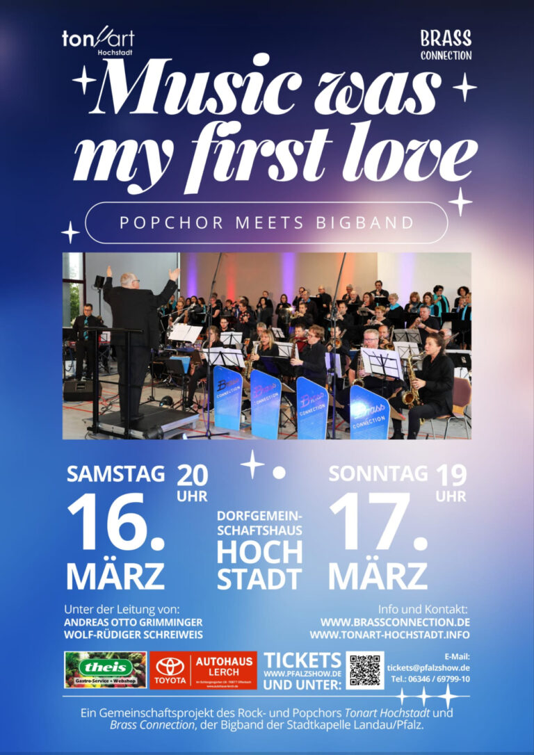 Konzertplakat: Music was my first Love, 16.03.2024