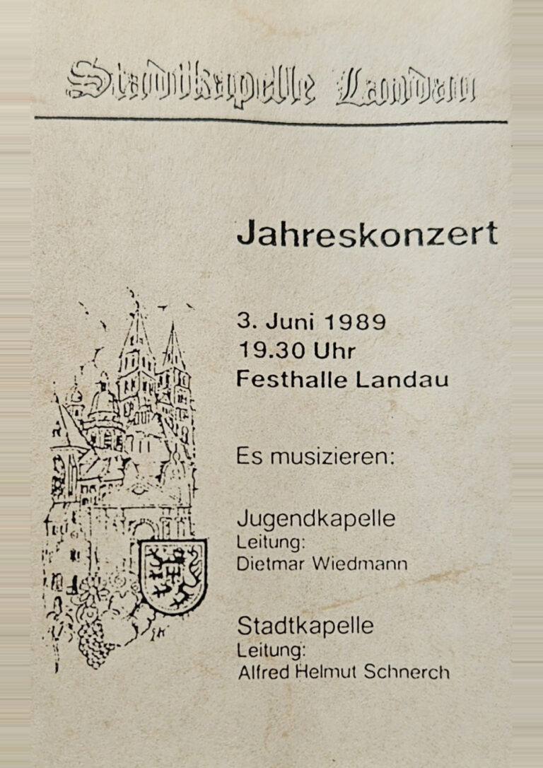 Kassettenhülle: Jahreskonzert, 03.06.1989
