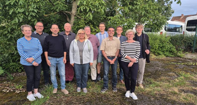Das Vorstandsteam der Stadtkapelle Landau nach der Wahl am 1. Juli 2024