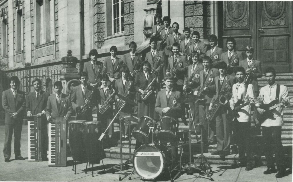 Die Big Band der Stadtkapelle Landau im Jubiläumsjahr 1988