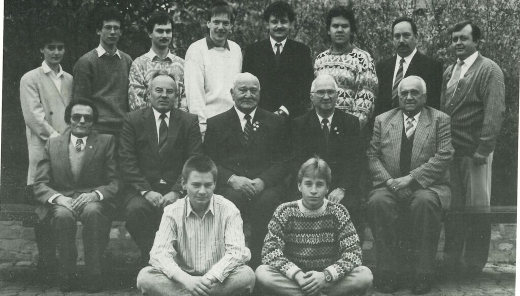 Die Vorstandschaft der Stadtkapelle im Jubiläumsjahr 1988